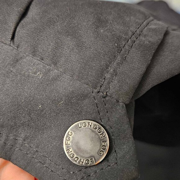 London Fog Mens Black Zipped Pockets Collared Full-Zip Bomber Jacket Size XL - Picture 7 of 9